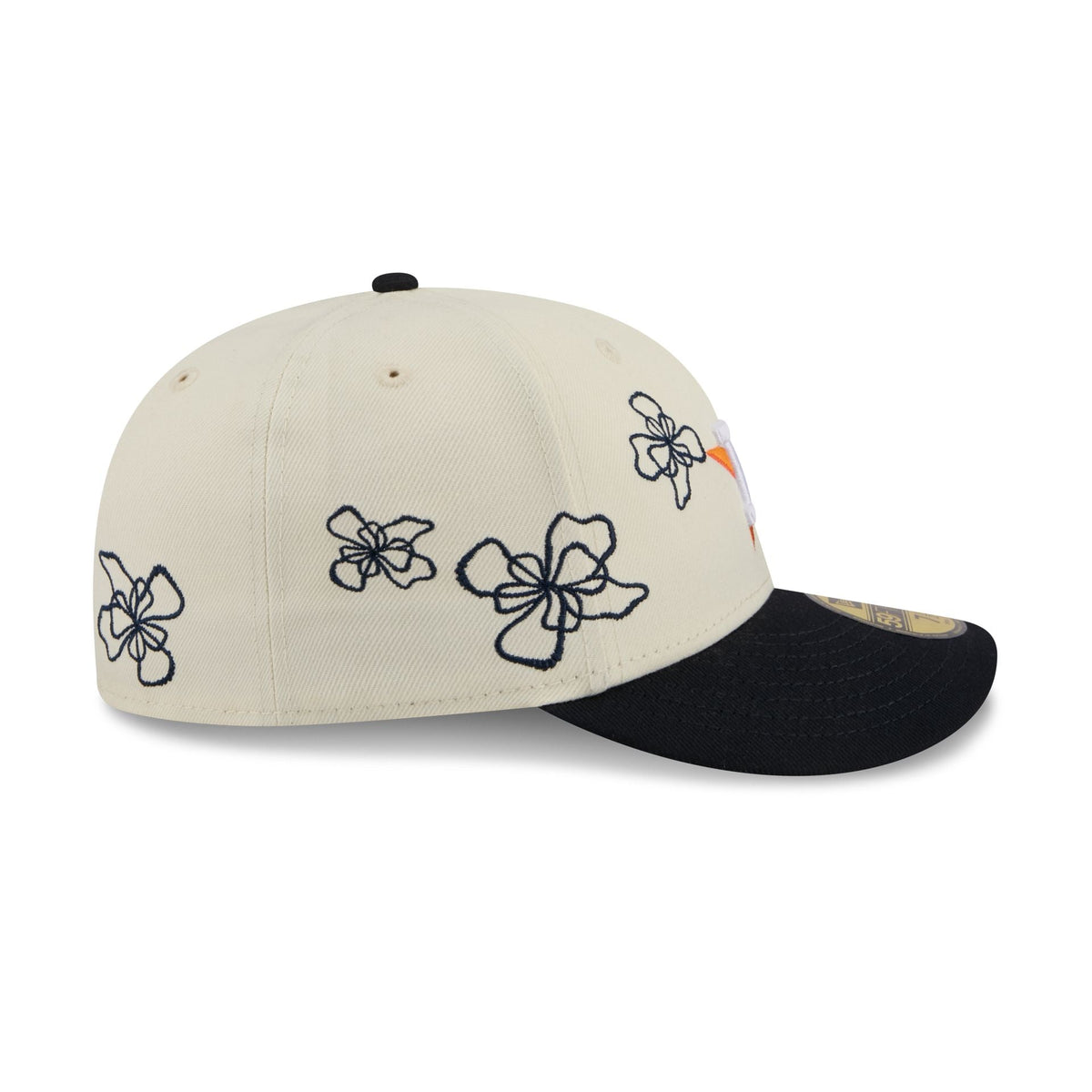 Houston Astros Floral Outline 59FIFTY Fitted Hat