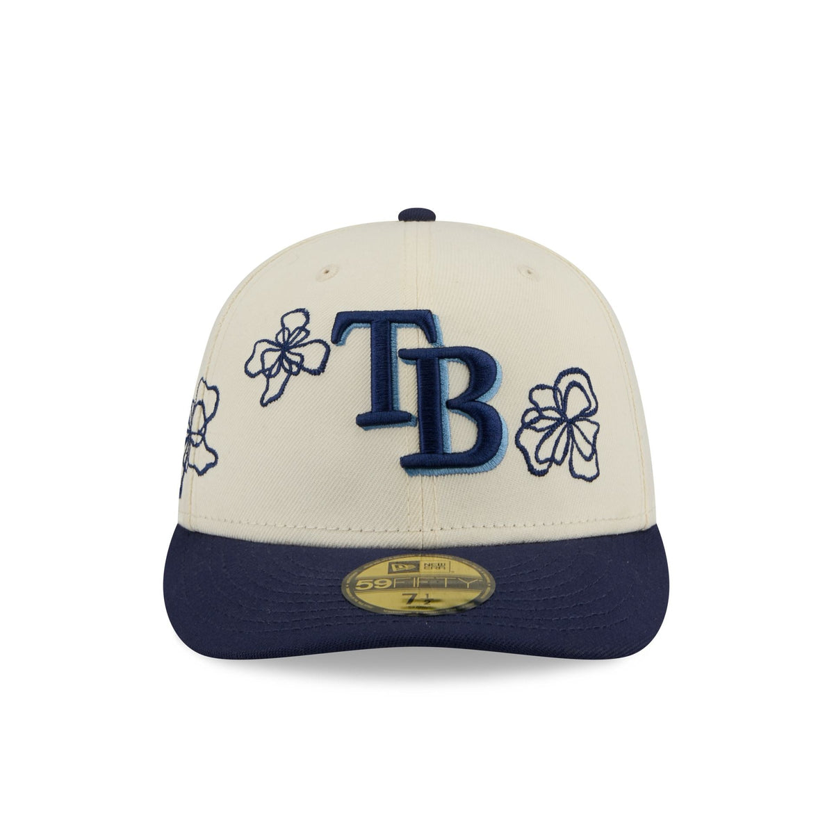 Tampa Bay Rays Floral Outline 59FIFTY Fitted Hat