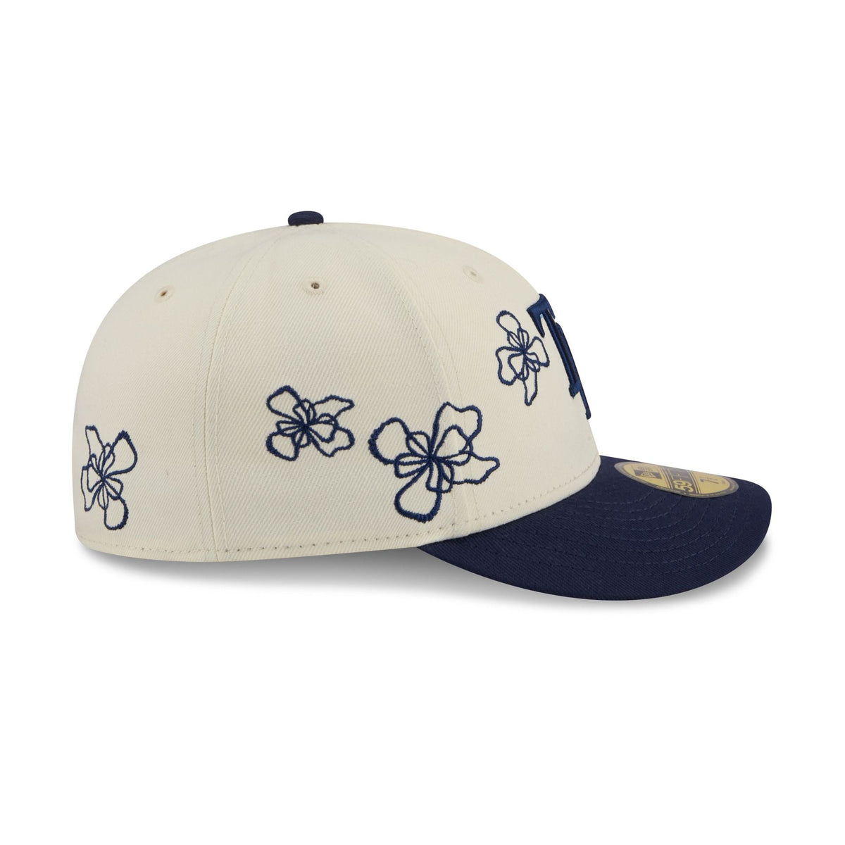 Tampa Bay Rays Floral Outline 59FIFTY Fitted Hat