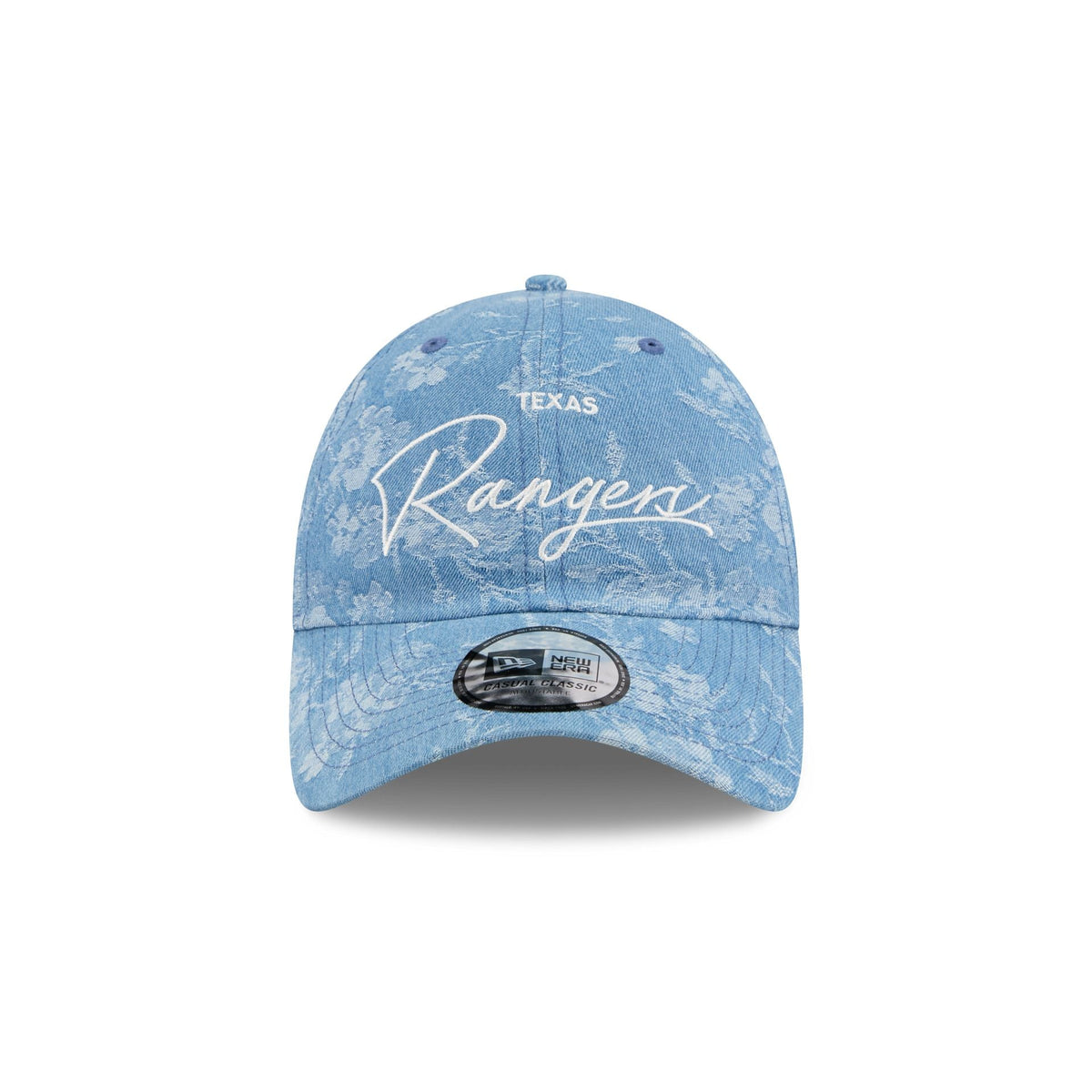 Texas Rangers Blue Leaves Casual Classic Adjustable Hat