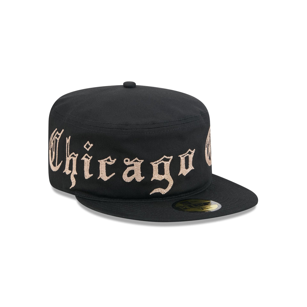 Chicago Cubs Gothic Lettering Pillbox Hat