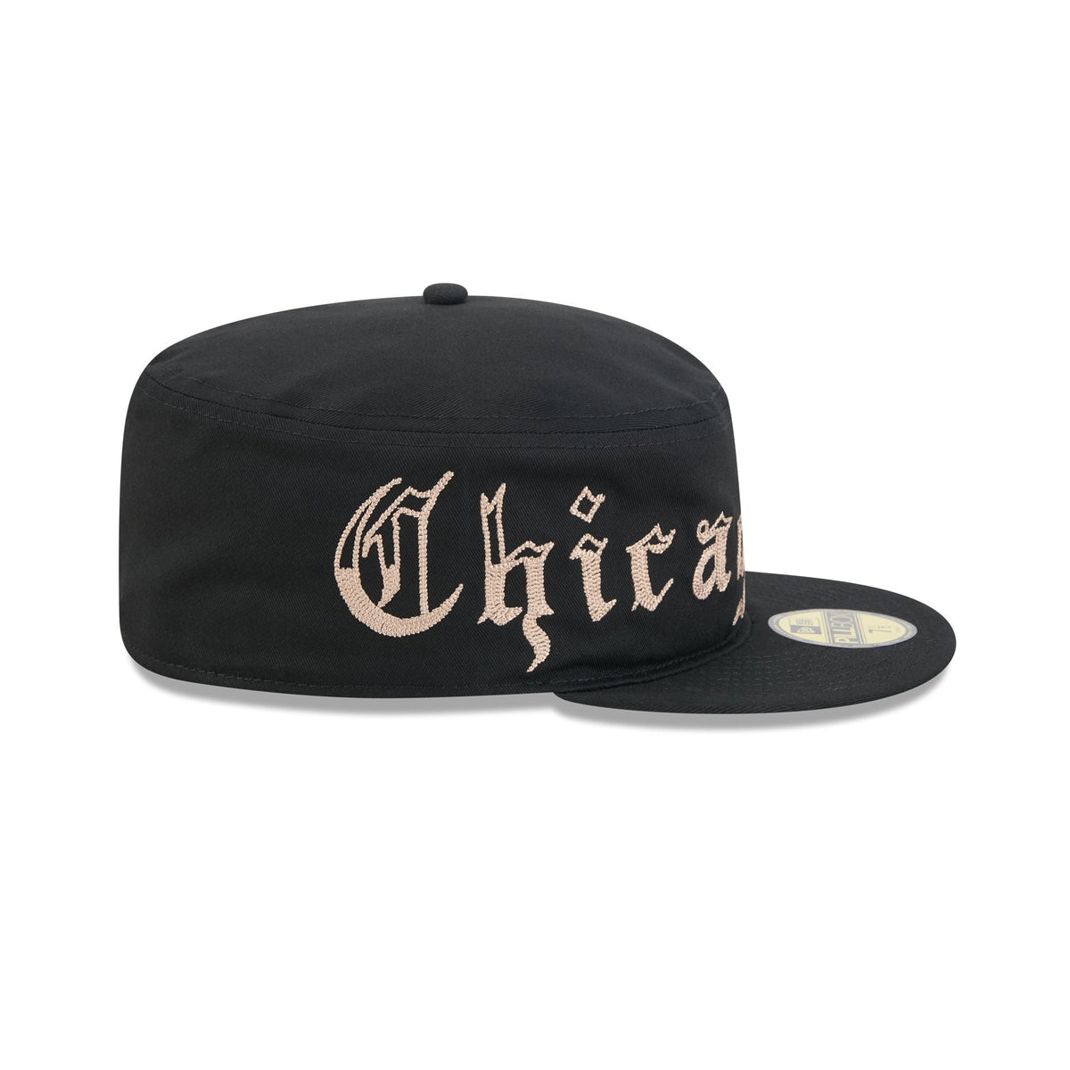 Chicago Cubs Gothic Lettering Pillbox Hat