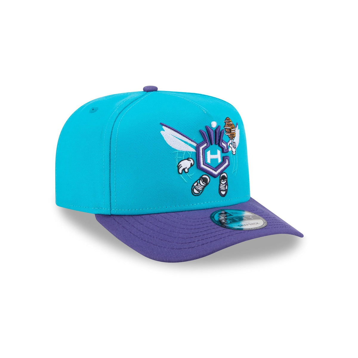 Charlotte Hornets Cartoon 9FIFTY A-Frame Snapback Hat