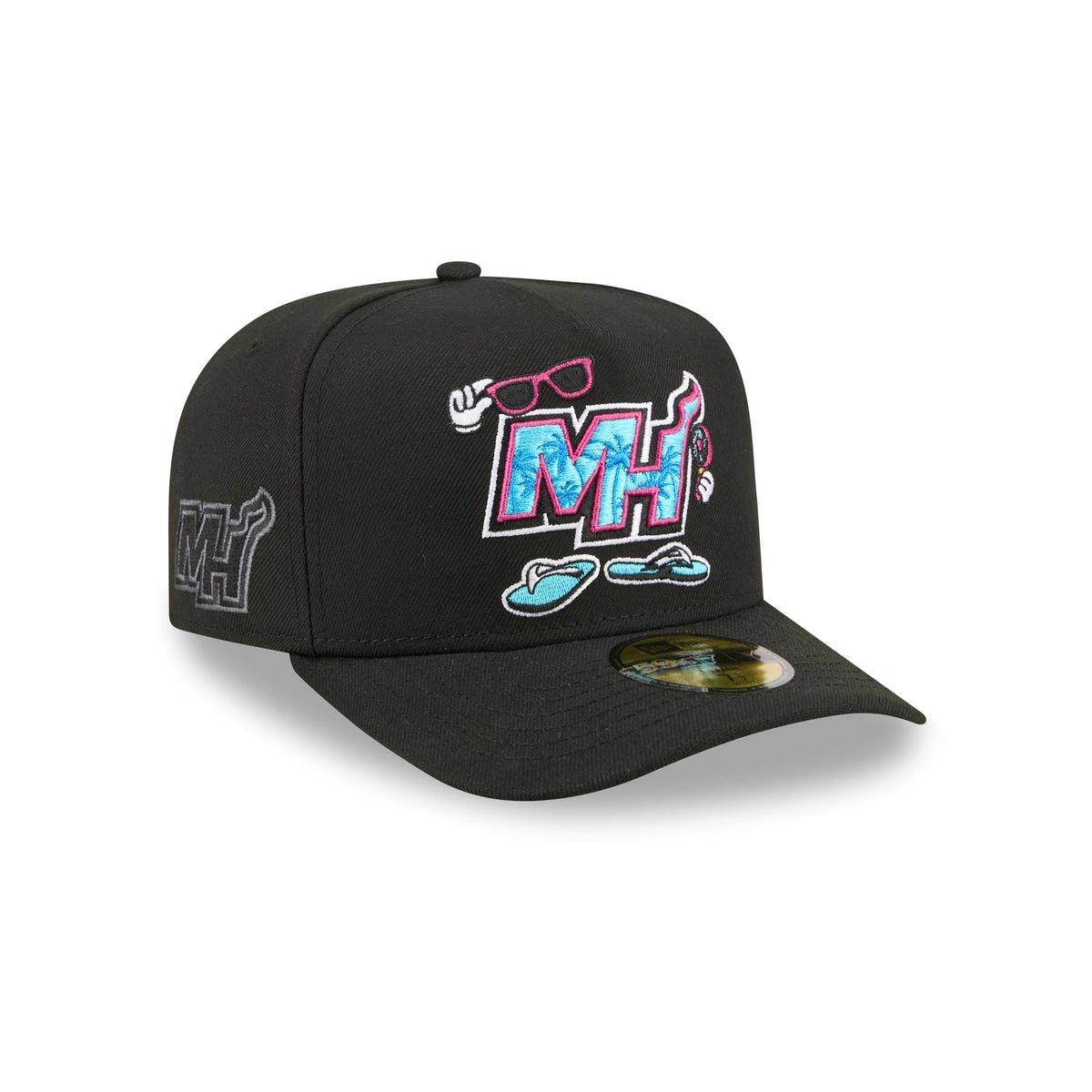 Miami Heat Cartoon 59FIFTY A-Frame Fitted Hat