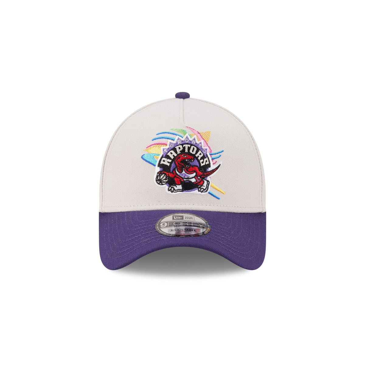 Toronto Raptors Hardwood Classics Retro Stone 9FORTY A-Frame Snapback Hat