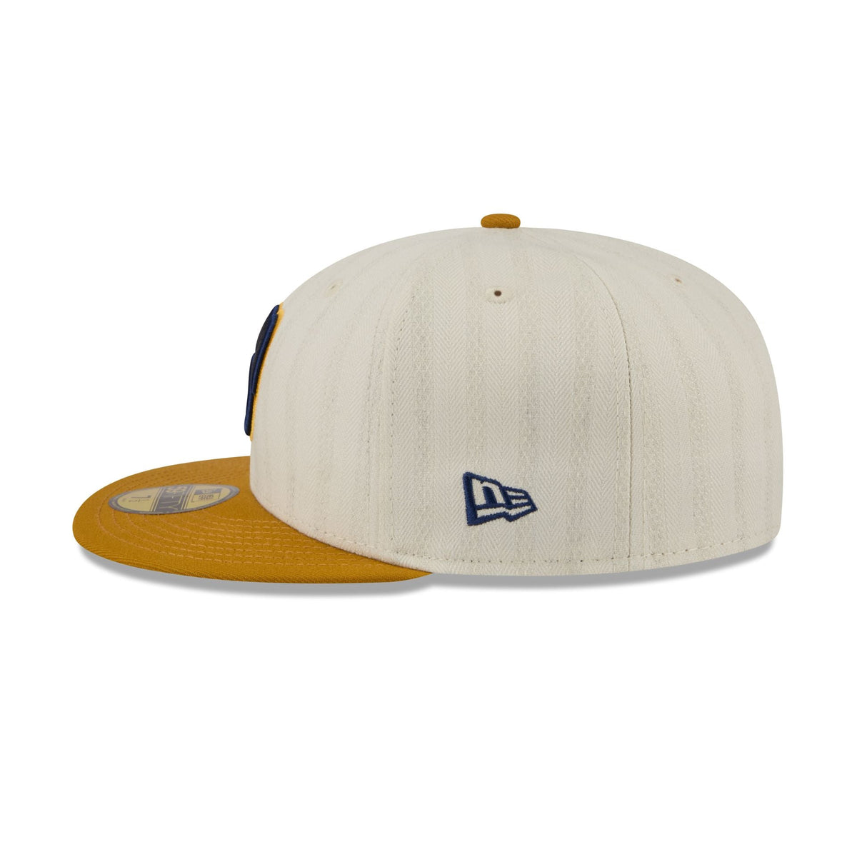 Milwaukee Brewers Chrome Herringbone 59FIFTY Fitted Hat