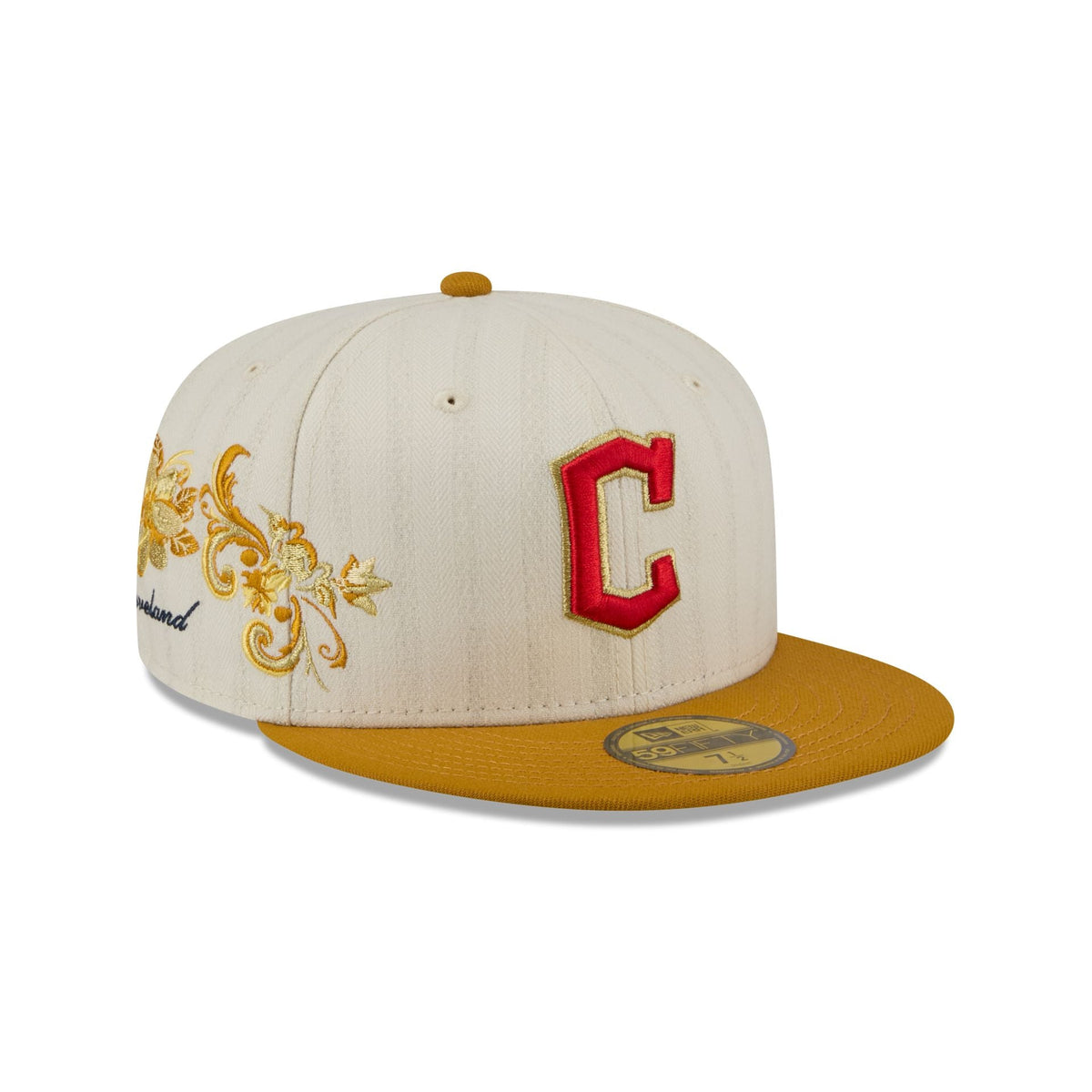 Cleveland Guardians Chrome Herringbone 59FIFTY Fitted Hat