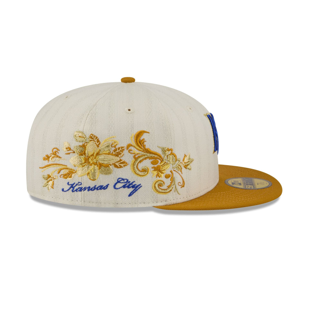 Kansas City Royals Chrome Herringbone 59FIFTY Fitted Hat