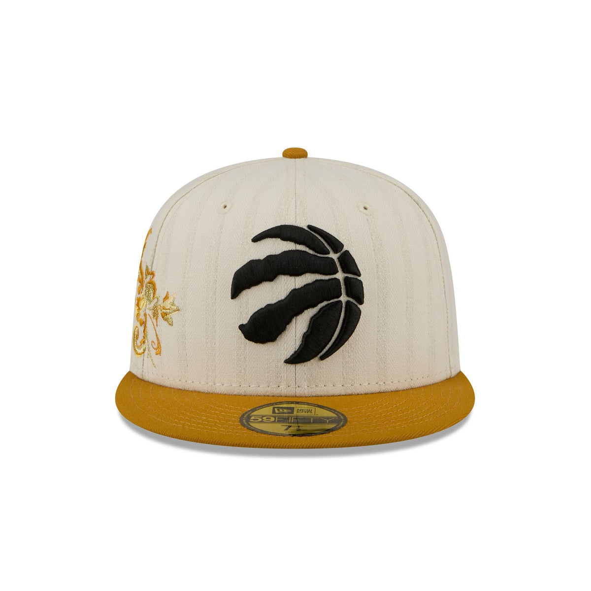 Toronto Raptors Chrome Herringbone 59FIFTY Fitted Hat