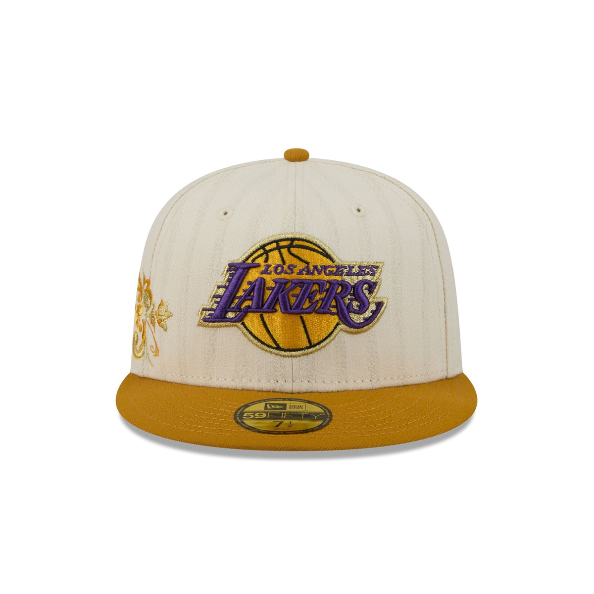 Los Angeles Lakers Chrome Herringbone 59FIFTY Fitted Hat
