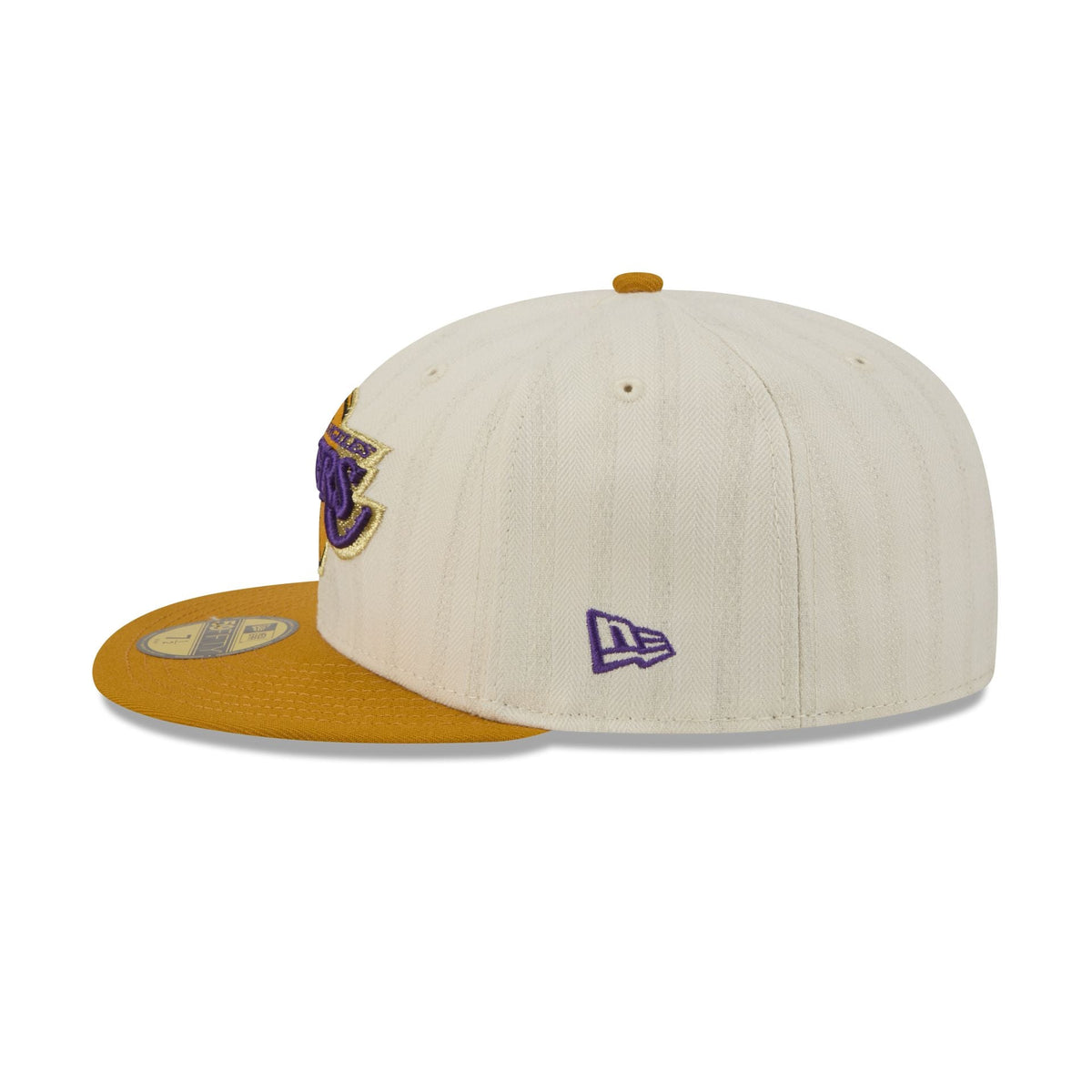 Los Angeles Lakers Chrome Herringbone 59FIFTY Fitted Hat