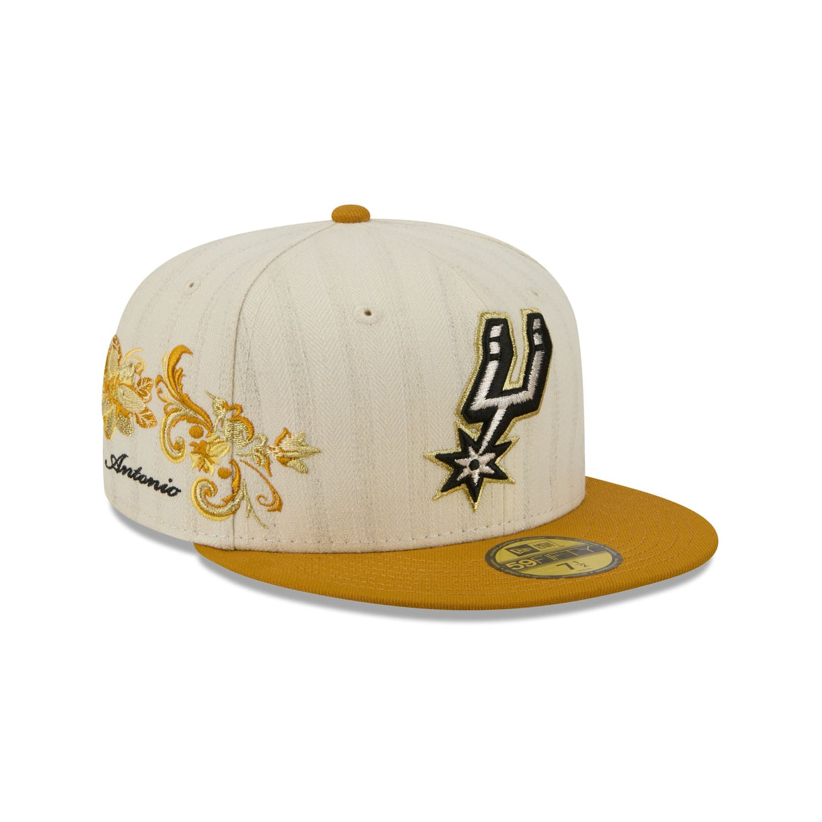 San Antonio Spurs Chrome Herringbone 59FIFTY Fitted Hat