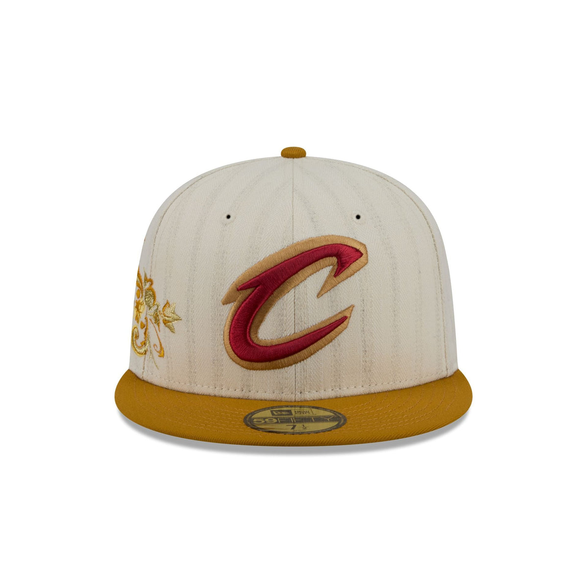 Cleveland Cavaliers Chrome Herringbone 59FIFTY Fitted Hat