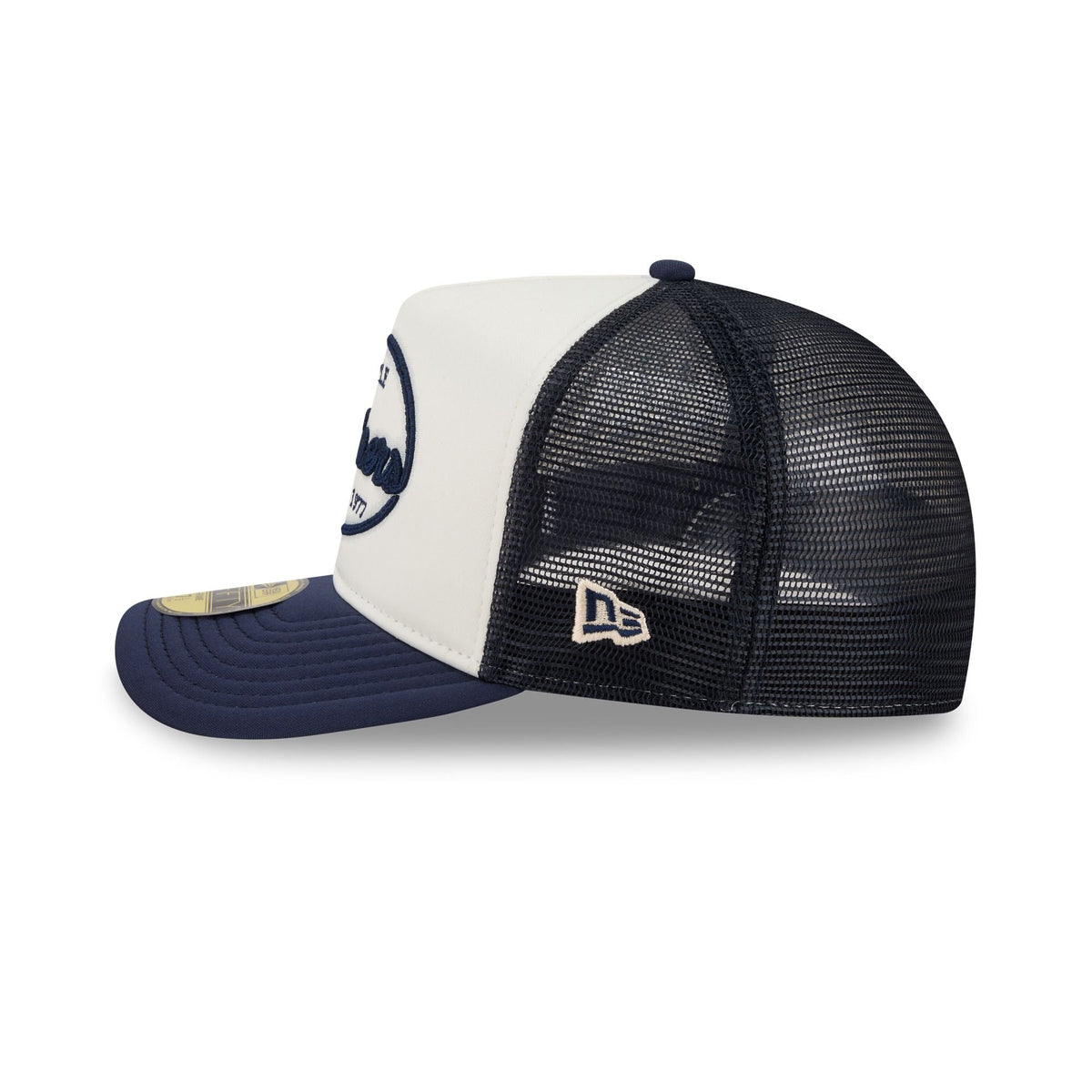 Seattle Mariners Chrome 59FIFTY Fitted Trucker Hat
