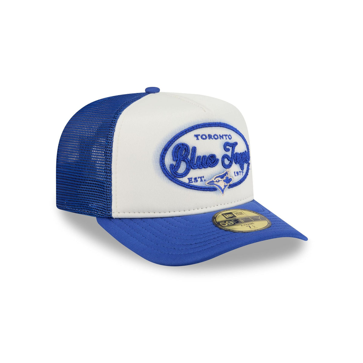 Toronto Blue Jays Chrome 59FIFTY Fitted Trucker Hat