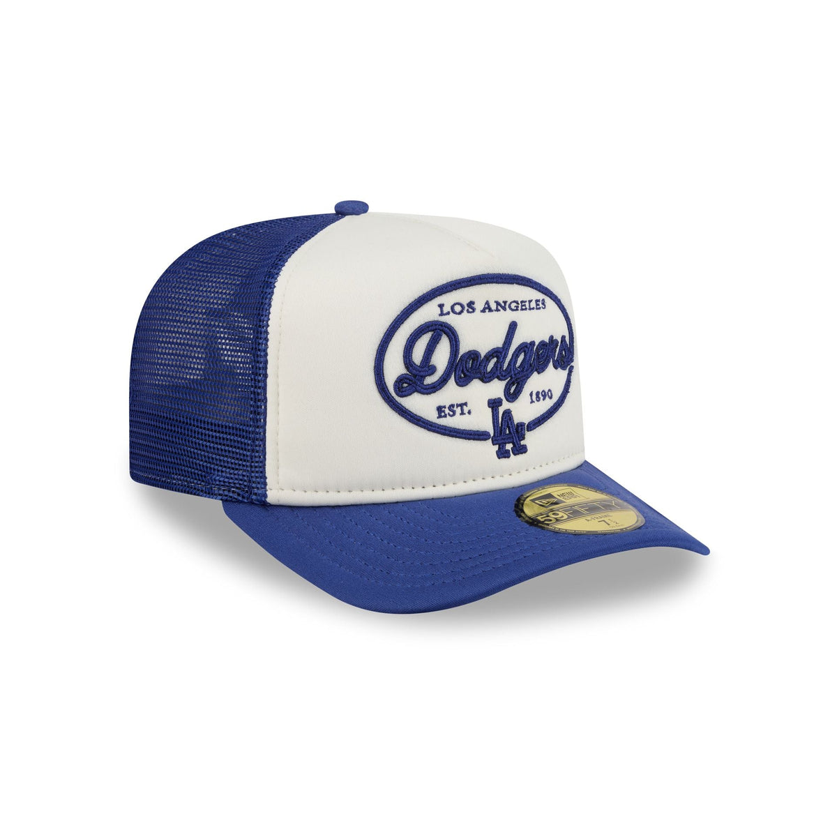 Los Angeles Dodgers Chrome 59FIFTY Fitted Trucker Hat