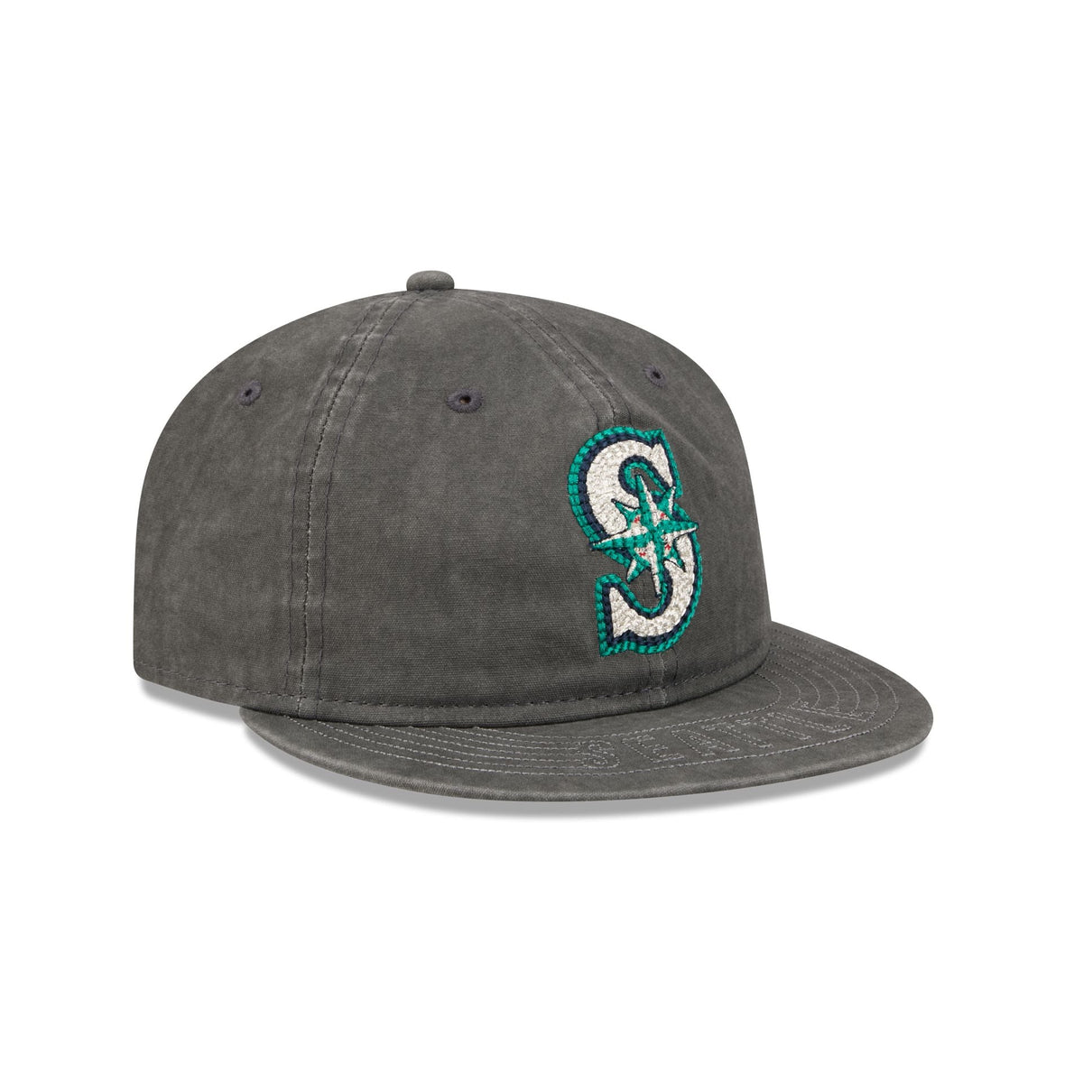 Seattle Mariners Visor Stitch Retro Crown 59FIFTY Fitted Hat