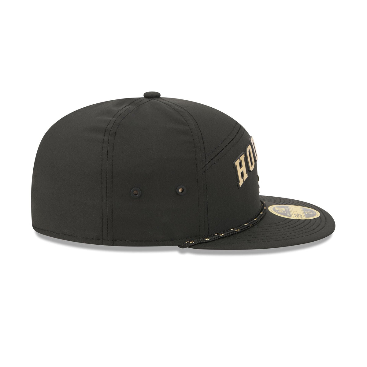 Houston Astros Gold Logo Rope Split Panel 59FIFTY Fitted Hat
