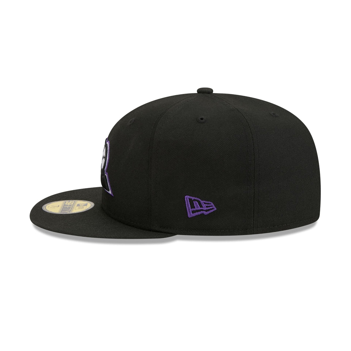 Colorado Rockies Black Basic 59FIFTY Fitted Hat