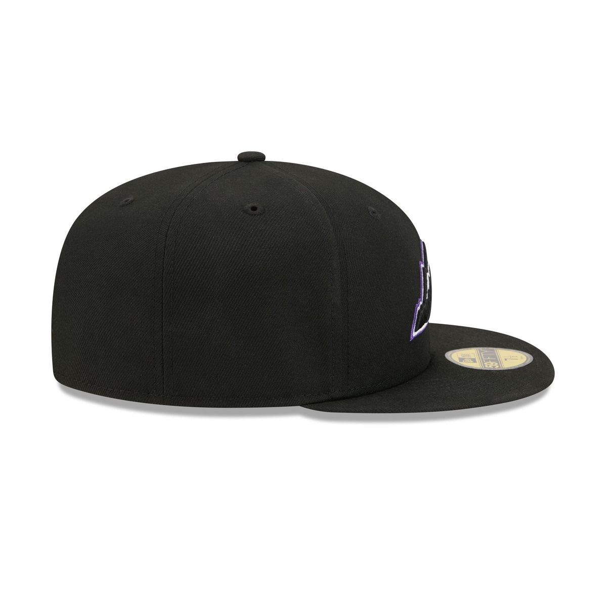 Colorado Rockies Black Basic 59FIFTY Fitted Hat