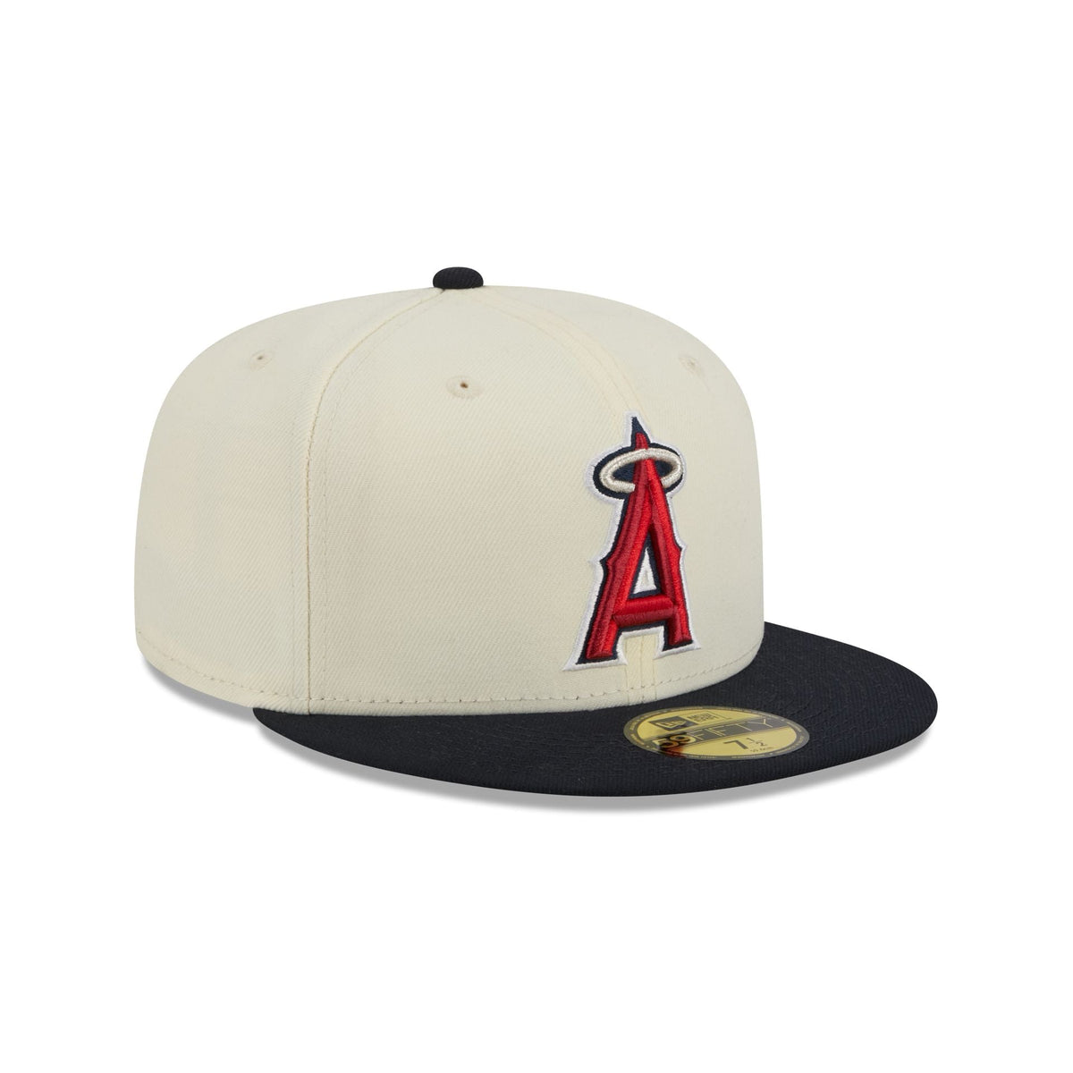Los Angeles Angels Chrome White Basic 59FIFTY Fitted Hat
