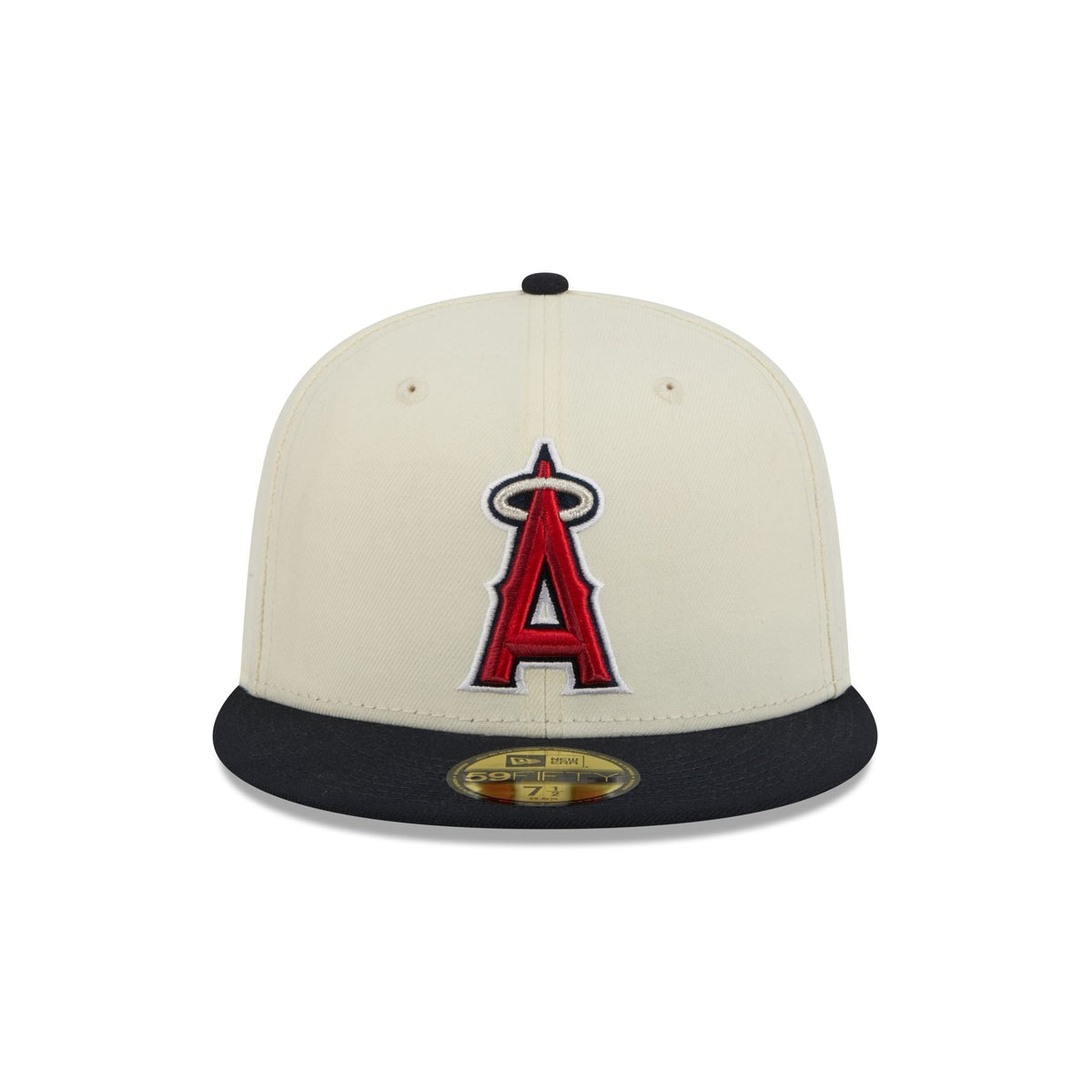 Los Angeles Angels Chrome White Basic 59FIFTY Fitted Hat