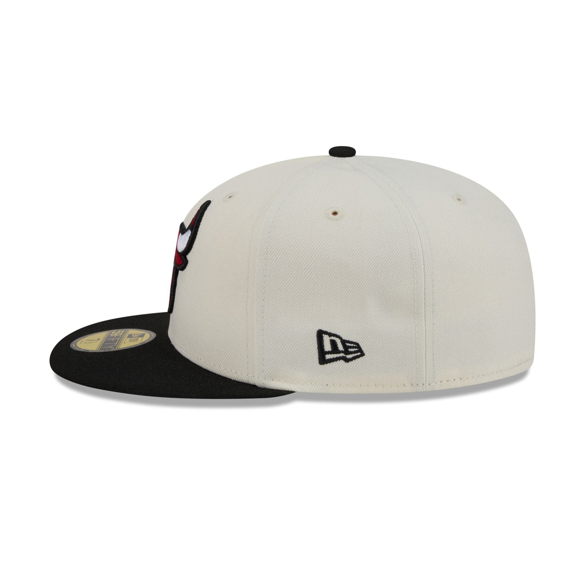 Chicago Bulls Chrome White Basic 59FIFTY Fitted Hat