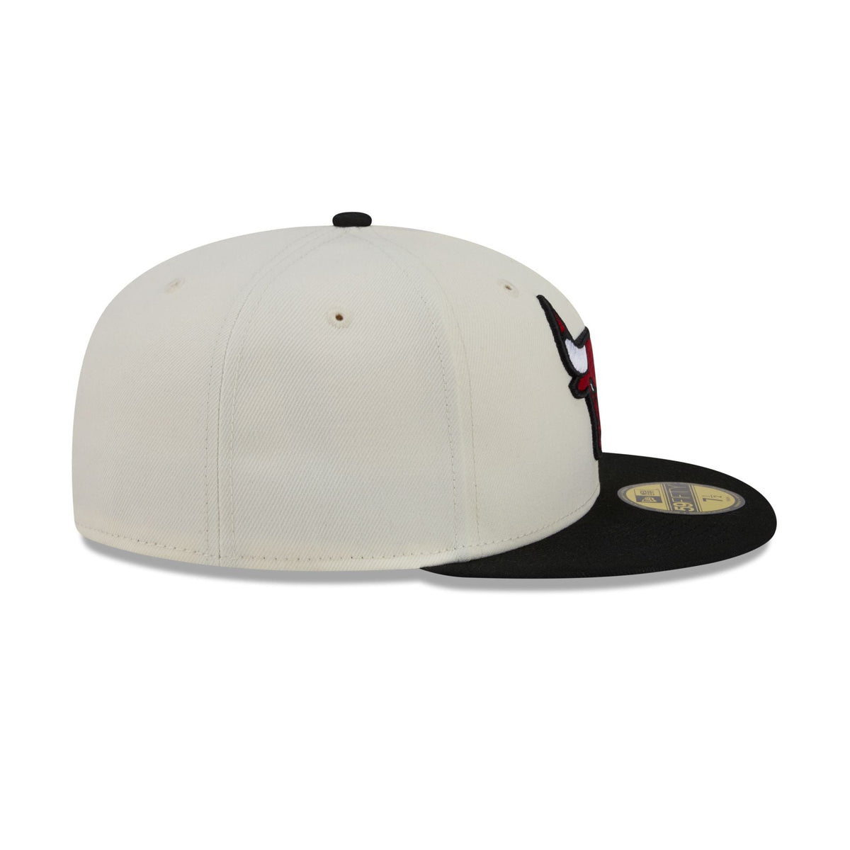 Chicago Bulls Chrome White Basic 59FIFTY Fitted Hat