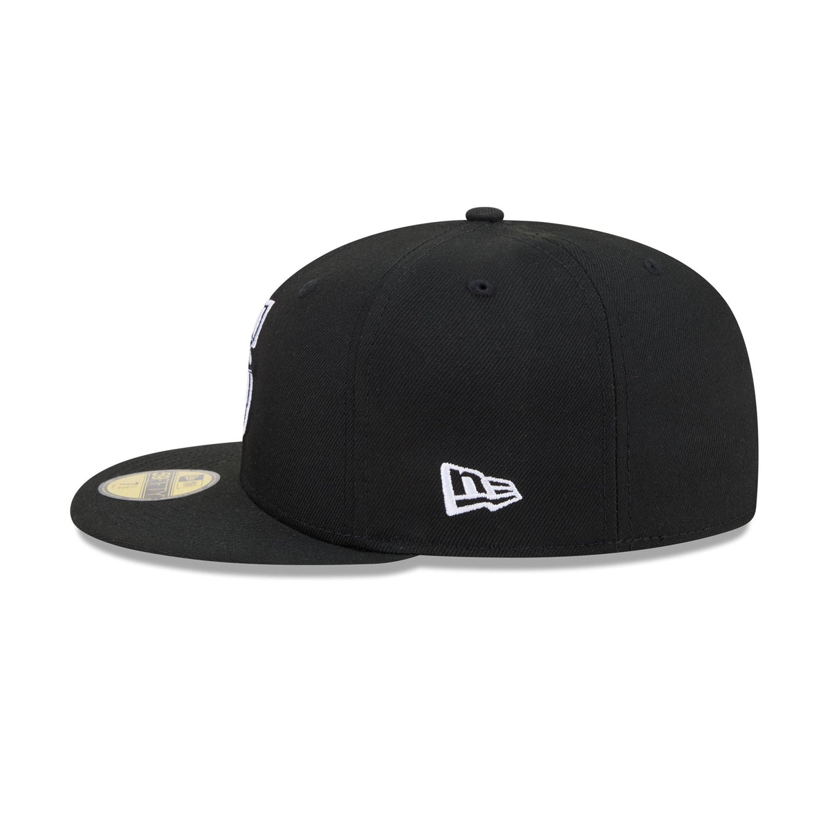 Seattle Mariners Black and White Basic 59FIFTY Fitted Hat