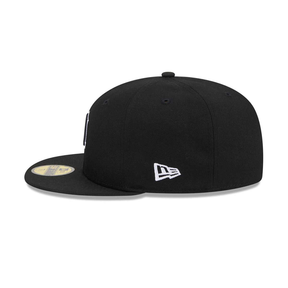 Detroit Tigers Black and White Basic 59FIFTY Fitted Hat