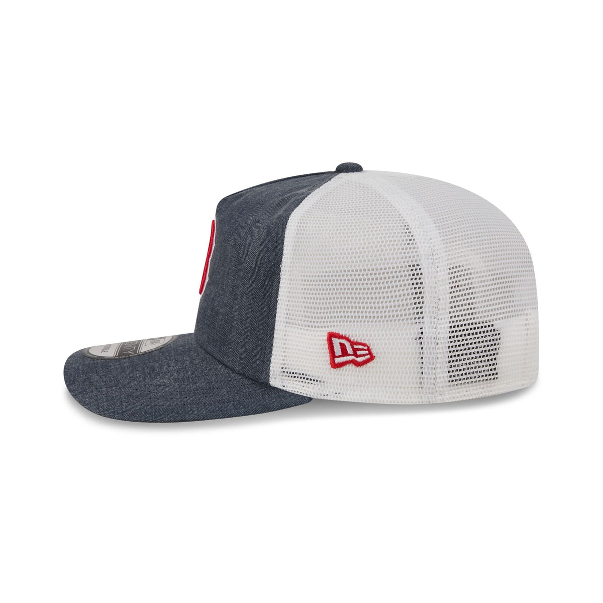 Boston Red Sox Herringbone Team Colors 19TWENTY Trucker Hat
