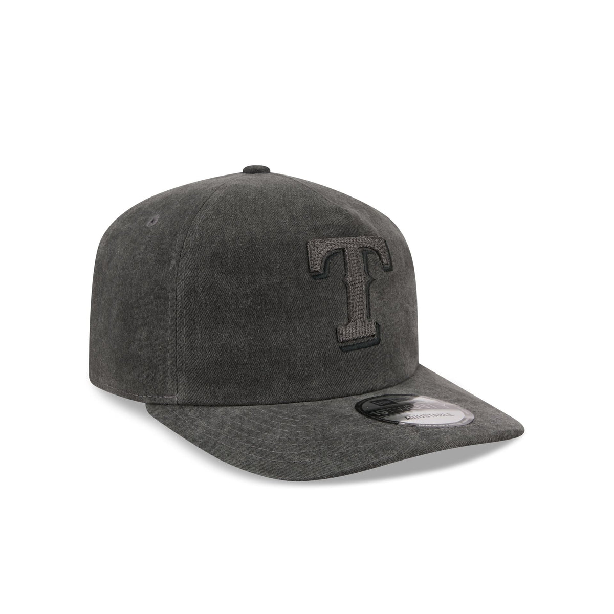 Texas Rangers Black Pigment Dye 19TWENTY Snapback Hat