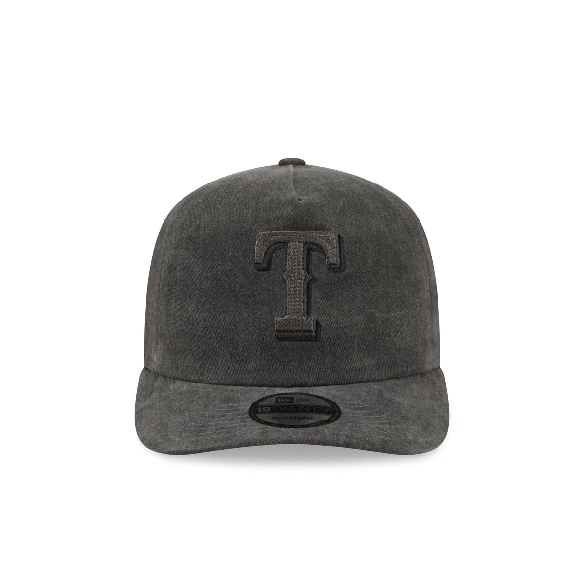 Texas Rangers Black Pigment Dye 19TWENTY Snapback Hat
