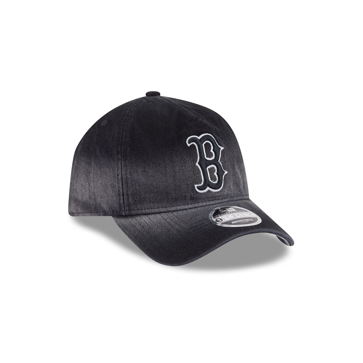 Boston Red Sox Washed Black Denim 9FORTY A-Frame Unstructured Snapback Hat
