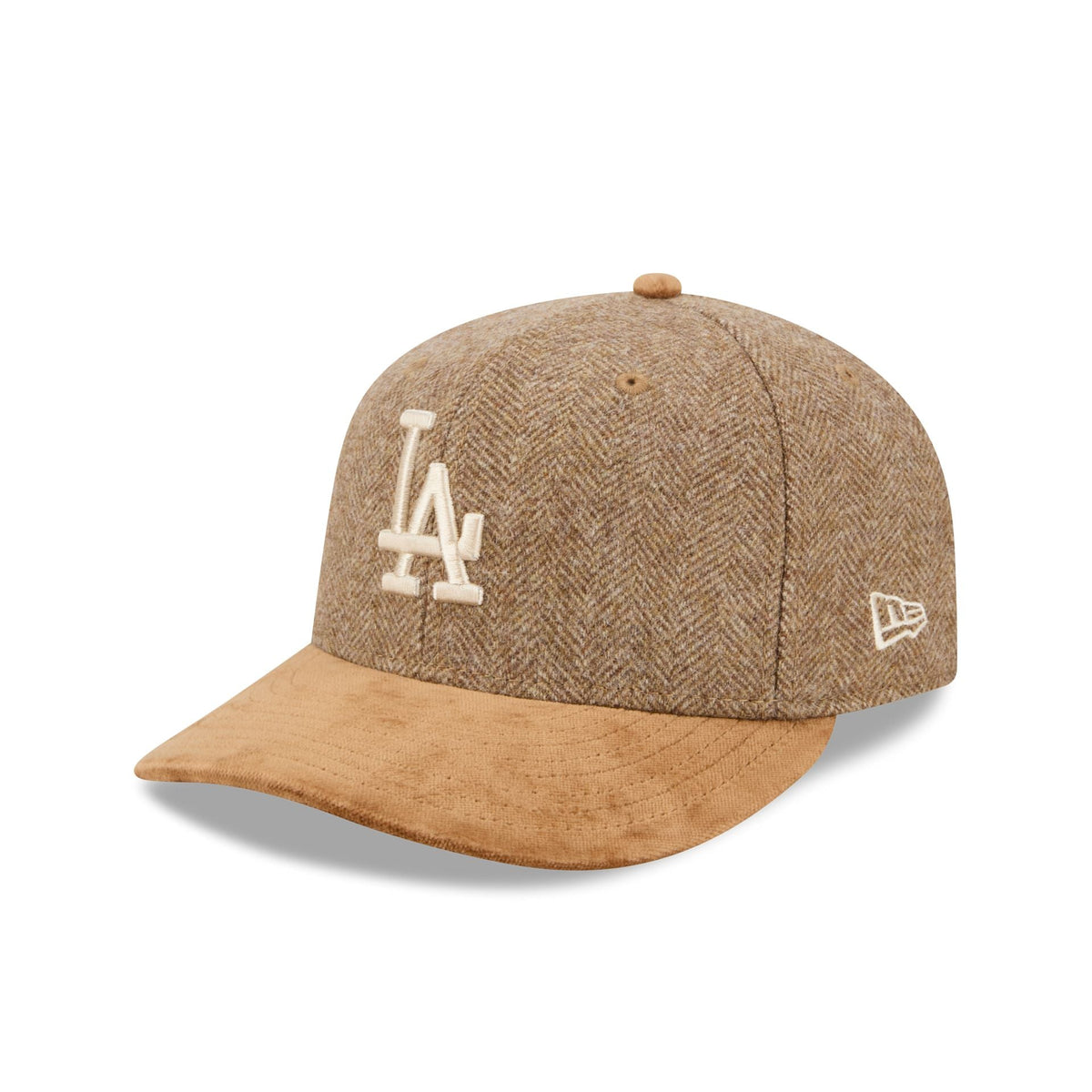 Los Angeles Dodgers Moon Brisbane Moss Brown Visor 59FIFTY Fitted Hat