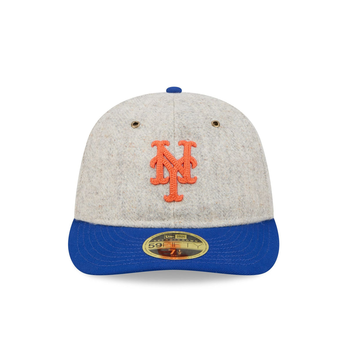 New York Mets Moon Herringbone Retro Crown 59FIFTY Fitted Hat