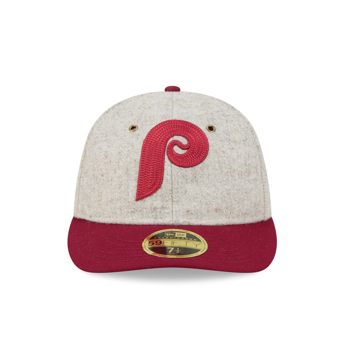 Philadelphia Phillies Moon Herringbone Retro Crown 59FIFTY Fitted Hat