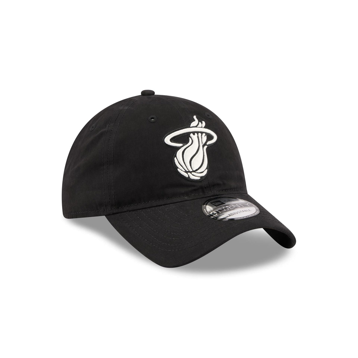 Miami Heat Nylon Black 9TWENTY Adjustable Hat