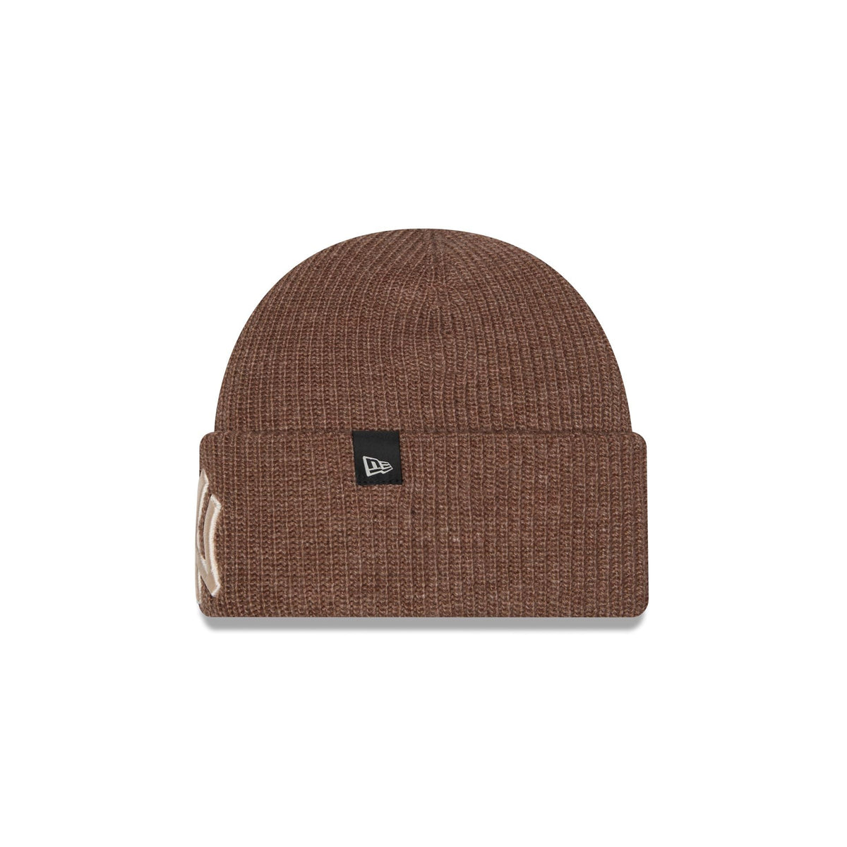 New York Yankees Woolen Tan Short Cuff Knit Beanie Hat