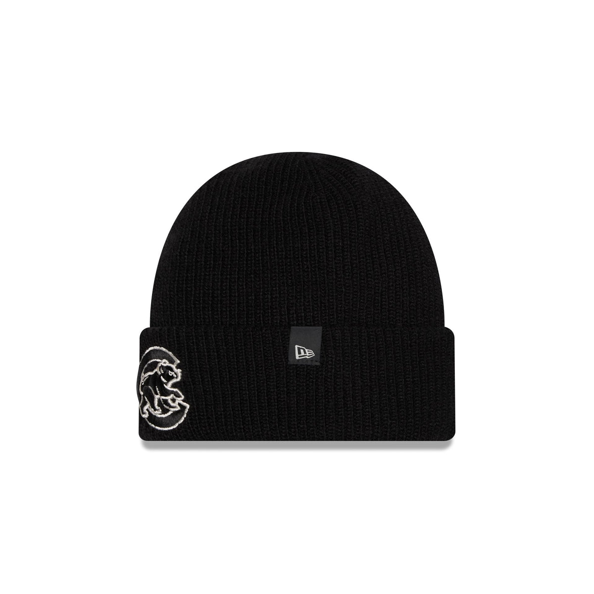 Chicago Cubs Woolen Black Short Cuff Knit Beanie Hat