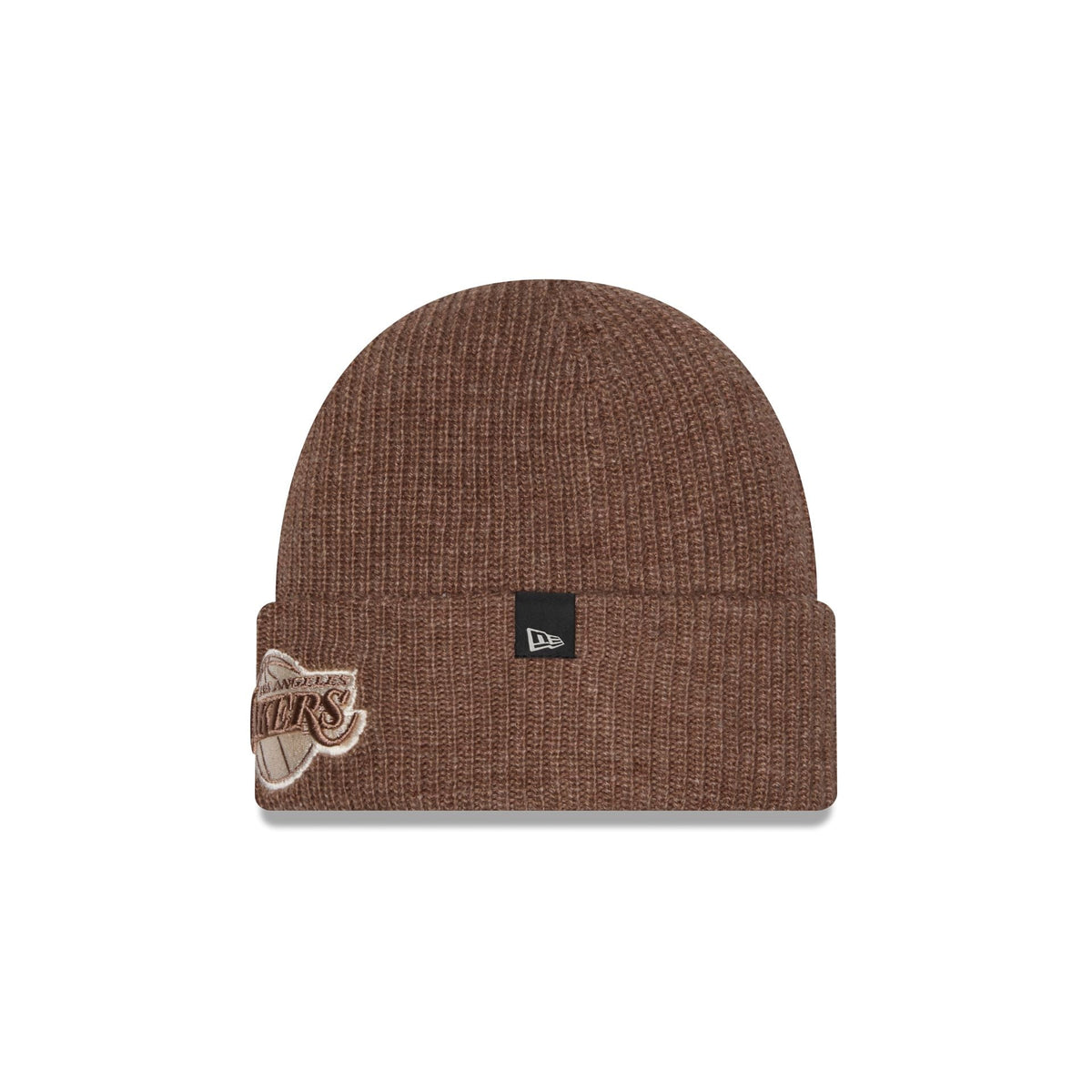 Los Angeles Lakers Woolen Tan Short Cuff Knit Beanie Hat