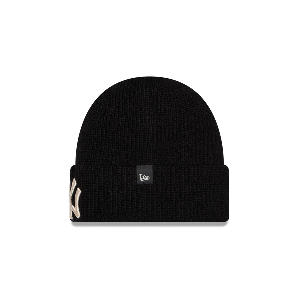 New York Yankees Woolen Black Short Cuff Knit Beanie Hat