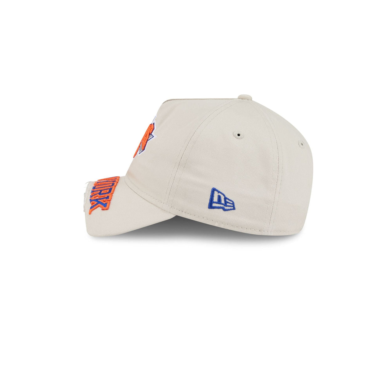 New York Knicks Stone 9FORTY A-Frame Unstructured Cut-Off Visor Snapback Hat