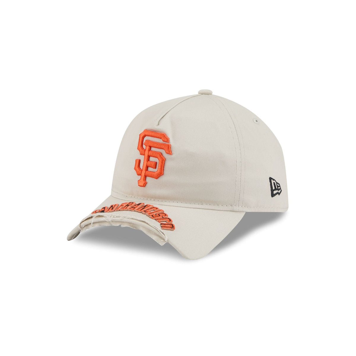 San Francisco Giants Stone 9FORTY A-Frame Unstructured Cut-Off Visor Snapback Hat
