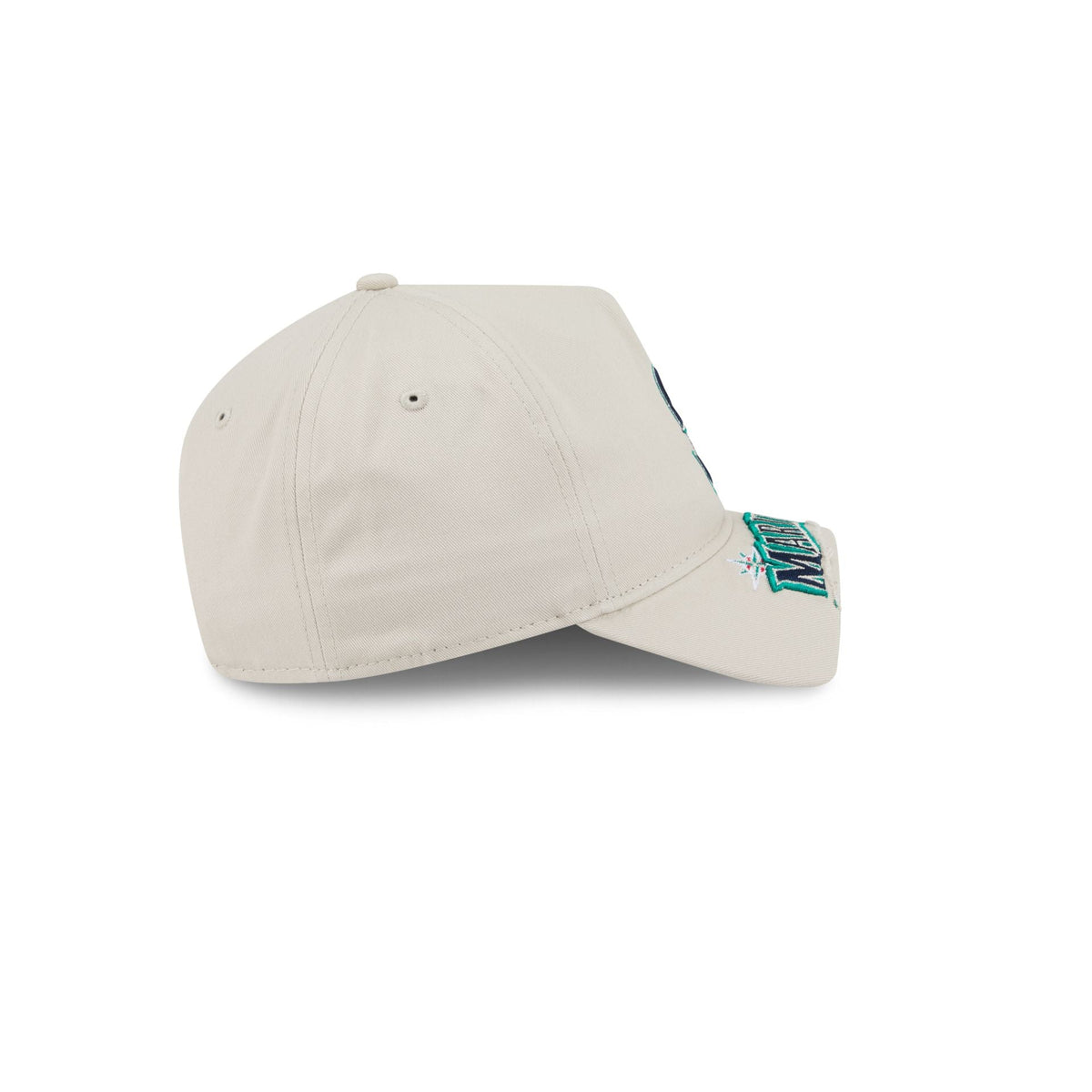 Seattle Mariners Stone 9FORTY A-Frame Unstructured Cut-Off Visor Snapback Hat