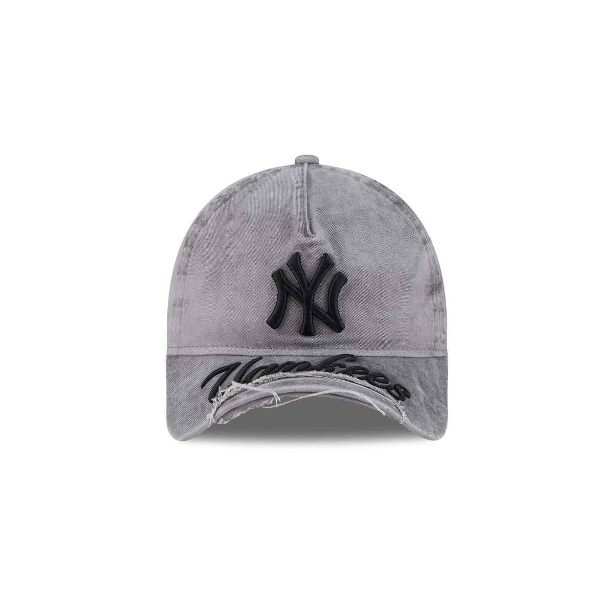 New York Yankees Tonal Gray 9FORTY A-Frame Unstructured Cut-Off Visor Snapback Hat