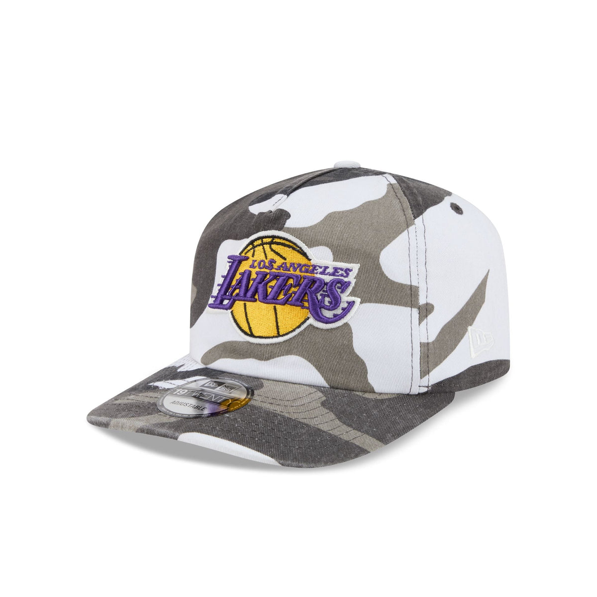 Los Angeles Lakers Washed Nylon Camo 19TWENTY Adjustable Hat