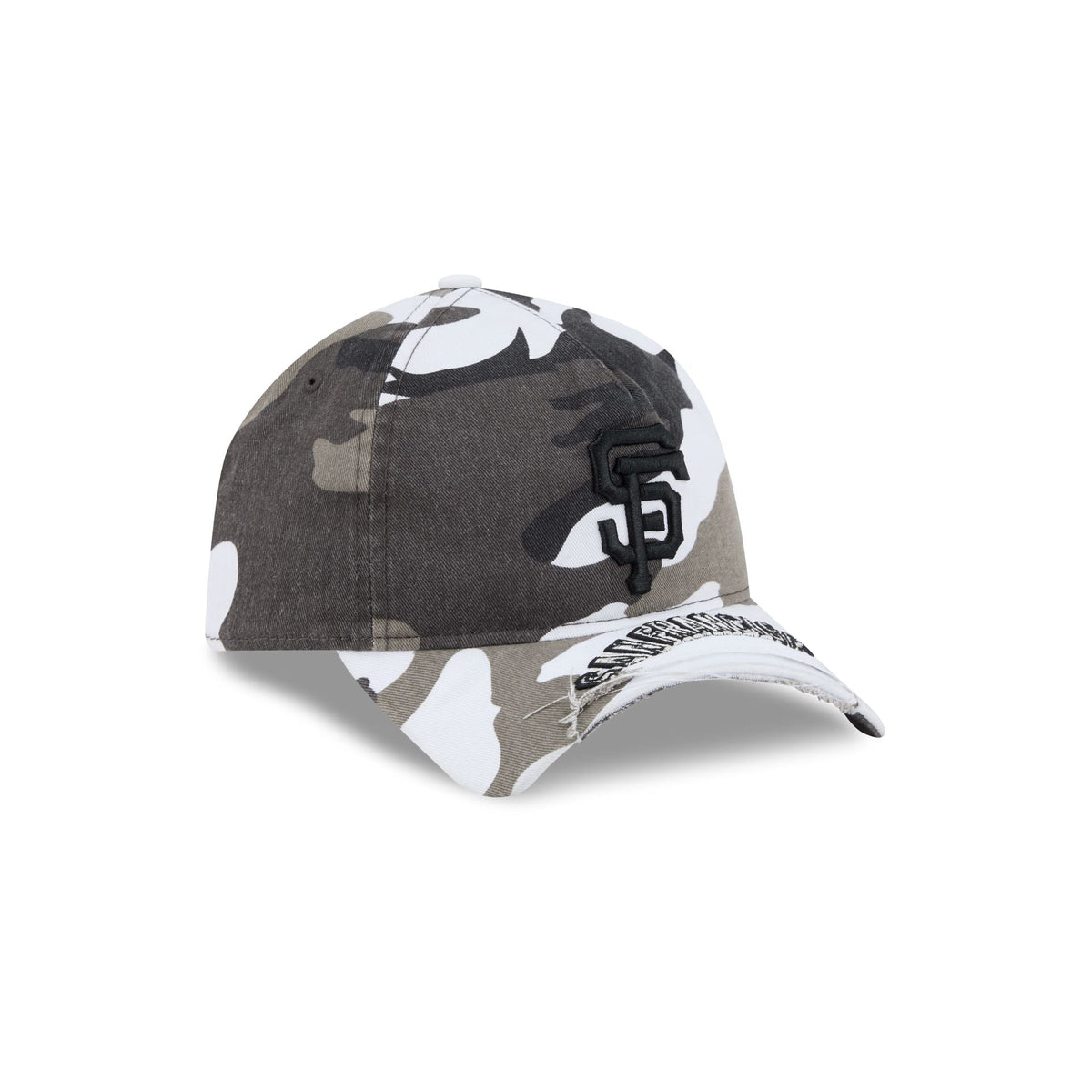San Francisco Giants Washed Camo 9FORTY A-Frame Unstructured Cut-Off Visor Snapback Hat