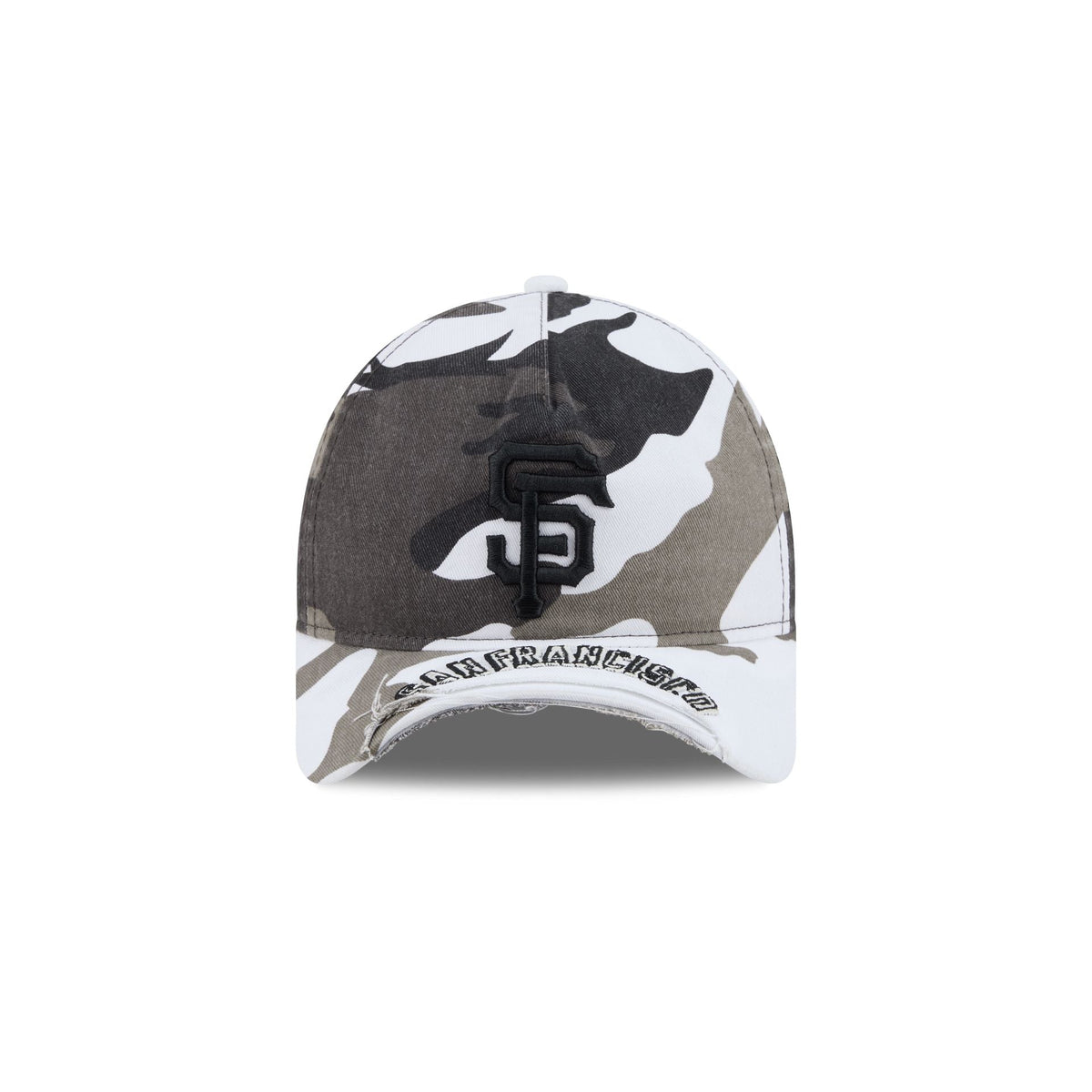 San Francisco Giants Washed Camo 9FORTY A-Frame Unstructured Cut-Off Visor Snapback Hat
