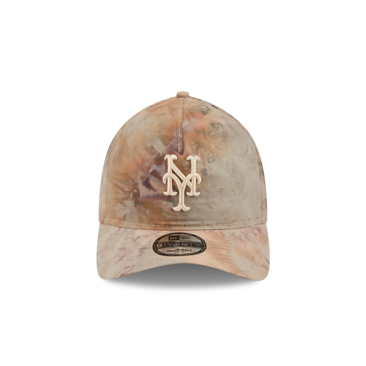 New York Mets Washed Nylon Brown 9TWENTY A-Frame Adjustable Hat